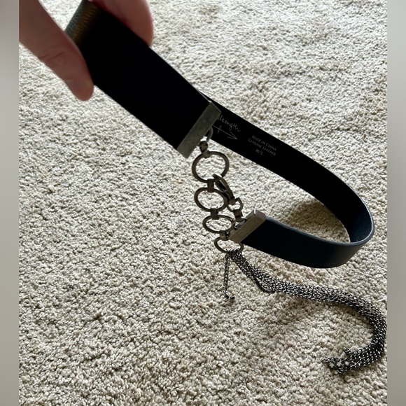 NWOT love strength leather and rhinestone belt, M/L - Picture 4 of 7